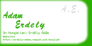 adam erdely business card